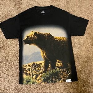 Diamond Supply Co. full print Grizzly bear nature graphic tee
